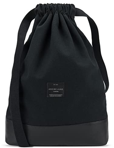 Adore June Daypack Bob Moderner Rucksack Turnbeutel Gymsack für Sport, Reisen und City, Gefütterter Damen & Herren Sportbeutel mit Innentasche und Reißverschluß-Sicherheitstasche