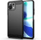 Funda para móvil Xiaomi Mi 11 Lite / Mi 11 Lite 5G NE Carcasa Protectora Antigolpes Silicona Negra Diseño Fibra de Carbono Resistente Absorción de Choque [Compatible Carga Inalámbrica]