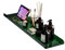 Badewannenablage, Acryl-Badewannenregal, Luxuriöser Badezimmer-Organizer, Bietet Platz Für Bücher, Telefone, Kerzen, Wein Und Tablets, Passend Für Alle Badewannen (Color : Green, S : 80CM)