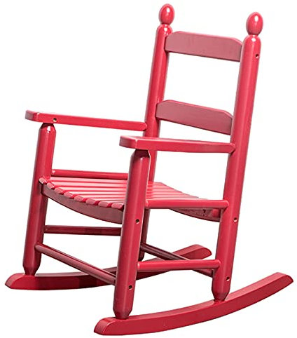 Schaukelstuhl, Relaxstuhl Kleinkind-Schaukelstuhl aus Holz, Kinder-Liegestuhl für Kinder, Schaukelstuhl für Terrasse und Veranda, für Jungen und Mädchen im Alter von 3–6 Jahren, massives Hartholz, be