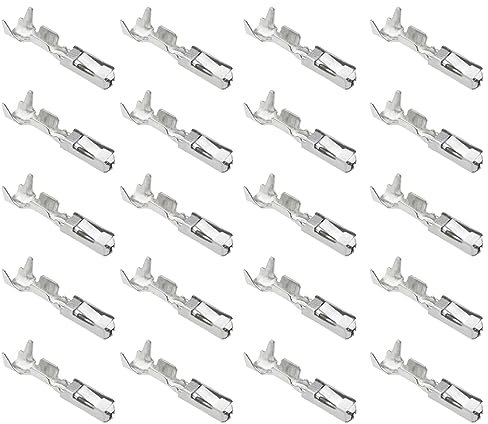 ECSiNG 50 Stück Micro-Timer-Crimpkontakt N90764701 Kompatibel mit VW-Verkabelungs-Crimp-Reparaturklemmen Stiften 0,50 Mm² – 0,75 Mm² Modell 33-0177