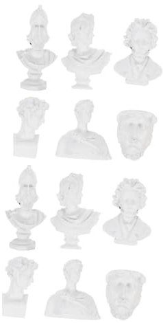 ABOOFAN 12 Stk Statue Kühlschrankmagnet Griechische Statue Von David Antike Griechische Büste Minimalistisches Dekor Mini-magnete Whiteboard-magnete Magnetisch Einfach Skulptur Weiß