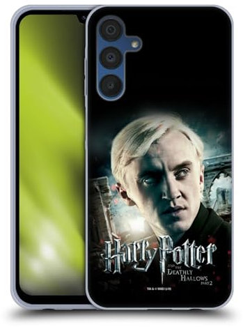 Head Case Designs Offizielle Harry Potter Draco Malfoy Deathly Hallows VIII Gel Handyhülle Hülle [Militärischer Schutzgrad] Kompatibel mit Samsung Galaxy A15