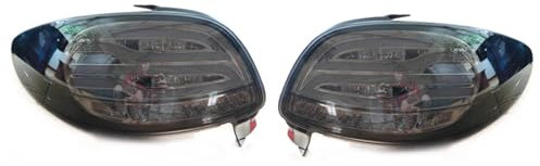 NAIRE Heckleuchten für Peugeot 206 206CC 2004 2005 2006 2007 2008,Blinklicht Wasserdicht Rücklicht Multifunktion Signallicht Sicherheit Licht