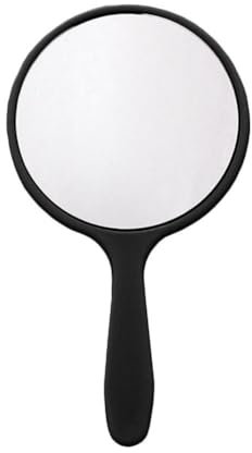CTDWNT Kleiner Handspiegel, Reise-Make-up-Spiegel, 5,5 x 10 cm, Schwarz, Modern, Ungerahmt, 1x Vergrößerung