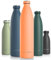 LARS NYSØM Edelstahl Trinkflasche 350ml, 500ml, 750ml, 1L, 1 5 liter | Thermosflasche Kohlensäure geeignet | Auslaufsichere Wasserflasche für Sport, Outdoor, Schule (Pumpkin Orange, XL 1500ml)
