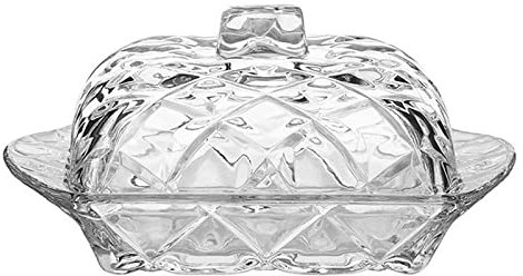 CTCOIJRN Beurriers Boîte à beurre en verre Beurrier transparent Beurrier en verre de cuisine Beurrier en verre avec couvercle Récipient de stockage de beurre