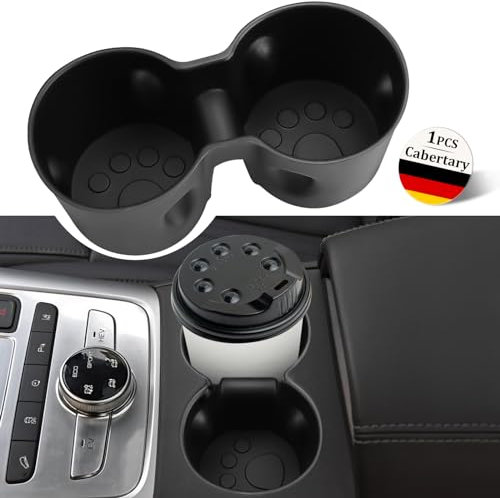 Cabertary Verwendung für tesla y zubehör, Verwendung für tesla zubehör für Modell 3 2021-2023 Modell Y, Verwendung für getränkehalter auto eingelassener Gummigriff,Verwendung für tesla model y zubehör