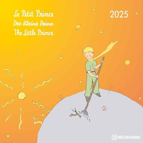 Der Kleine Prinz - Broschürenkalender 2025 - Neumann-Verlag - Wandkalender für Kinder mit Platz für Eintragungen - 30 cm x 30 cm (offen 30 cm x 60 cm)