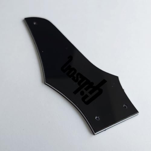 Pour guitare Gibson Firebird noir « Logo » Truss Rod Cover Pickguard 3 plis BlackElectric guitares pièces de rechange
