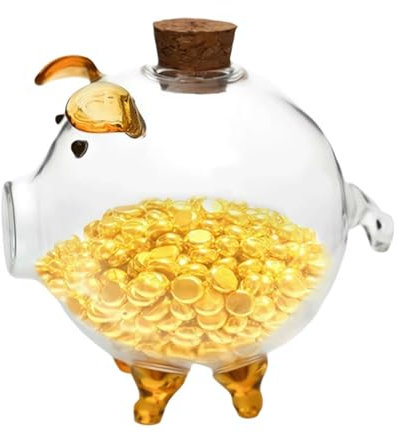 Sparschwein für Mädchen und Jungen, niedliches transparentes Spardose, großes Spardose, Geschenk für Mädchen Jungen für Weihnachten, Geburtstag, Festival, Babyparty