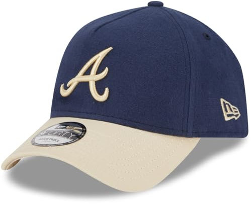 New Era A-Frame 9Forty Cap Moleskin Atlanta Braves Navy