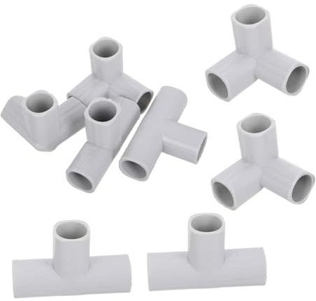 Yardwe 8 Stück Kunststoff Verbindungsstück für Babygitter und Laufgitter mit Sicherheitsfunktion Erweiterbares Design Geeignet für Innenbereich