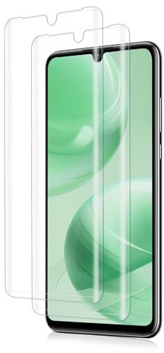 Carantee Schutzfolie für Panzerglas für Huawei P30 Lite Schutzglas, 2 Stück 9H Härte Blasenfrei Displayfolie für P30 Lite Folie, Fingerabdruck-ID Displayschutzfolie, Ultrabeständig Glasfolie