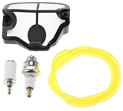 RFVBG 4-teiliges Set Kettensäge Luft-Kraftstofffilter Kraftstoffleitung Schlauch Zündkerze, for Husqvarna 36 41 136 136LE 137 137E 141 141LE 142E Kettensäge