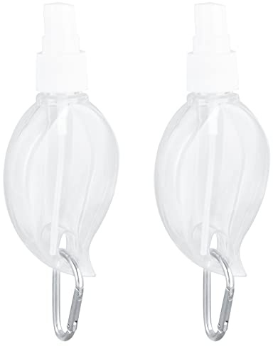 AUNMAS 2 PCs Händedesinfektionsmittel mit Clip, Tragbarer Nachfüllbarer Behälter, der für Handseifenkörperwaschmittel Shampoo Verwendet Wird (Sprühen Sie Ahornblattstil)