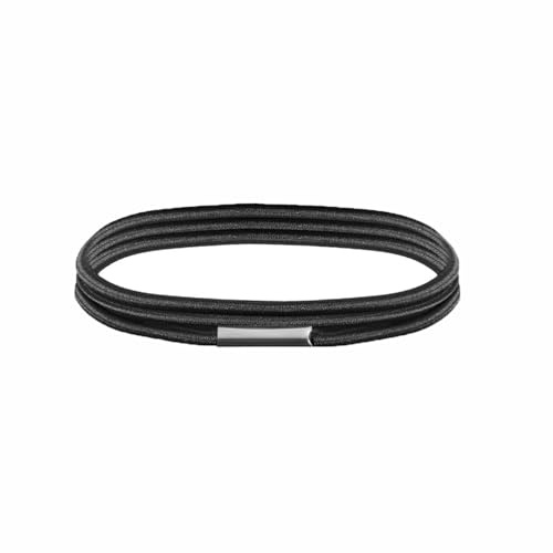 Mülltonnenbänder, 140 cm, rutschfest, groß, wiederverwendbar, elastisches Band, Gummi-Müllbeutelbefestigung für Zuhause, Büro (schwarz)