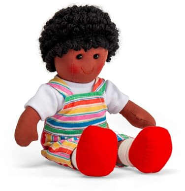 BigJigs Puppe Jake weiche Babypuppe - buntes Spielzeug für Kinder.