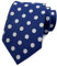 Secdtie Herren-Krawatten aus Seide, gepunktet, Jacquard, gewebt, für Hochzeit, Party, Business, Blau (weiße Punkte), Einheitsgröße
