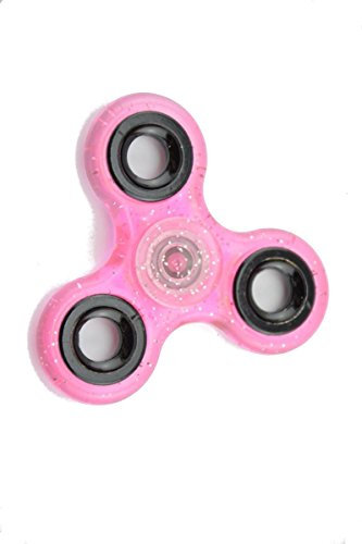 HENGSONG Fidget Toys Hand Spinner Finger Spielzeug für Kinder und Erwachsene Spielzeug Geschenke (pink mit Glitzer)