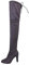Minetom Donna Stivali Moda Sexy Casual Elegante Invernali con Tacco Alti sopra Il Ginocchio Tacchi Alti Inverno Boots Grigio EU 43