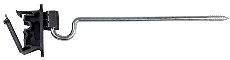 Eider 25x Breitbandisolator, Langstiel-, Abstandsisolator, 220 mm - Nutzbar für Band, Litze und Seil - Schlagfester Kunststoff