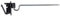 Eider 25x Breitbandisolator, Langstiel-, Abstandsisolator, 220 mm - Nutzbar für Band, Litze und Seil - Schlagfester Kunststoff