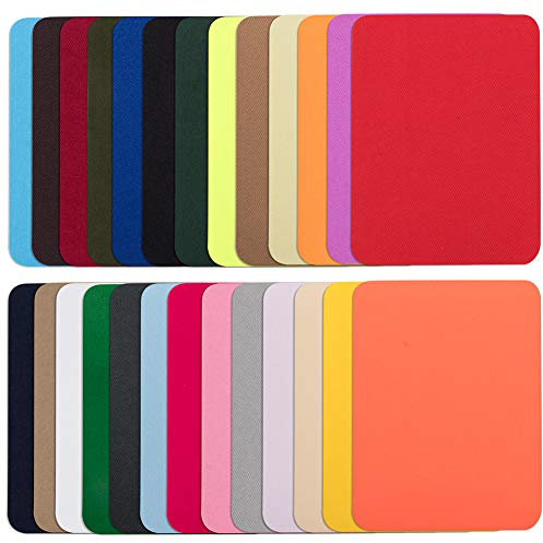 26 Colors Iron On Denim Patches Seamless Jeans Repair Kit DIY Decoration 5x3.5 Inch Fabric Sticker for Crafts