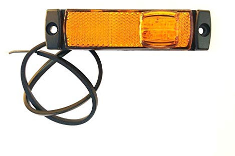 Gelb LED Begrenzungsleuchte 12V 24V Umrissleuchte Anhänger LKW 130x32x14,5 UNIV