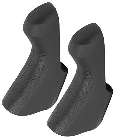 CHICIRIS Capots de Frein vélo Route 1 Paire Manches poignée Levier Housse Protection pour ST 4700/5800/6800(Noir)-Manetas 105 St 5800 Caoutchouc