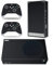 Vinyl-Aufkleber für Microsoft Xbox Serie S Konsole, Schwarz Carbonfaser Xbox Serie S Skins Wrap Aufkleber mit zwei kostenlosen kabellosen Controller-Aufklebern