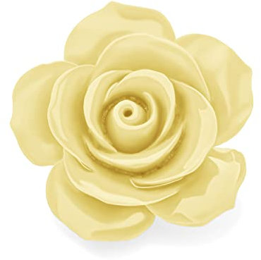 Déclaration De Mode Romantique Épingle Broche pour Femmes Ados, Fleur Blanche, Fleur De Rose Sculptée en 3D.