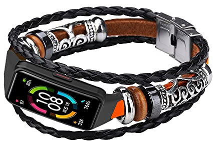 Feysentoe Bracelet pour Huawei Band 6/ pour Honor Band 6 Bande de Remplacement de Montre.(marron)