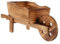Gatuida House Plants Artificial Pots, Wooden Small Cart Pot, Multifunction Wooden Wheelbarrow Planter Ornamental Plant Pot, Garden for Outdoor Indoor Ceramic Pot