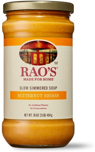Rao's Homemade Butternut Squash Soup, 16oz, Traditional Italian Heat and Serve Soup