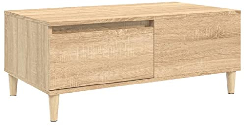 vidaXL Couchtisch Sonoma-Eiche 90x50x36,5 cm Holzwerkstoff