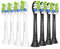Brightdeal Cepillos de repuesto para Philips Sonicare - Cabezal de cepillo de dientes eléctrico para EasyClean HealthyWhite y otros mangos a presión, 4 blanco y 4 negro