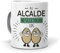 Regalo Divertido y Personalizado. Taza al Alcalde no se le tocan los Huevos. Cerámica AAA - 350 ml.