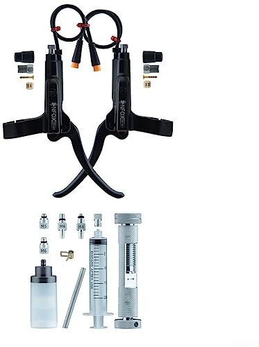 ZYNCUE Wasserdichte Fahrrad-Bremshebel, Elektrofahrrad-Lenker, 3-poliger Bremsgriff für , E-Bike, Mountainbike, Rennrad, , Hallmotor, hydraulisch für 22 mm Durchmesser Griff