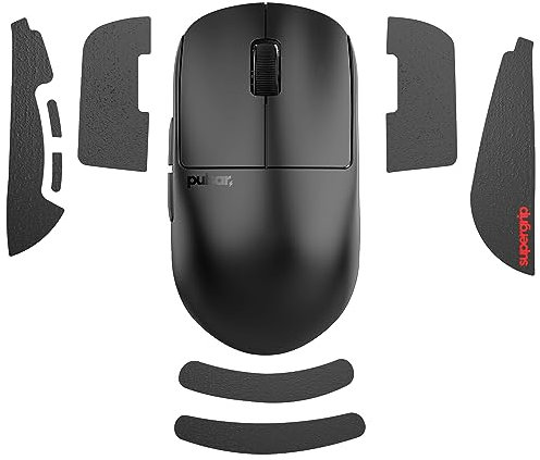 Pulsar Gaming Gears SUPERGRIP - Juego de cintas de agarre para X2H, absorción de sudor, de alto rendimiento, antideslizante, adhesivo 3M, sin residuos, ultrafina, 0,5 mm