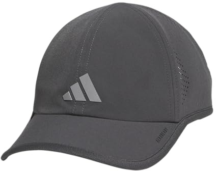 Adidas Superlite, gorras atléticas, gorra de correr para hombre, Gris Six/Plateado Metálico/3.0, talla única