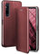 ONEFLOW Business Case für Sony Xperia 1 V Handyhülle klappbar mit Standfunktion, Klapphülle Flipcase Cover Dünn, PU Leder Hülle mit Kartenfach, 360 Grad Schutzhülle, Weinrot