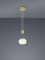 lightling Harrison LED Pendelleuchte, Ø 18 cm, Switch Dimmer, höhenverstellbar: 95-150 cm, Switch Dimmer, Messing matt, 8 Watt