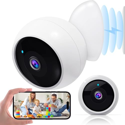 AMTIFO Telecamere di sicurezza wireless per esterni magnetiche: WiFi 2K intelligente da installare - Telecamere wireless a lunga durata della batteria per la sicurezza domestica con rilevamento del