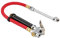 Tire Inflator with Built-In Pressure Gauge, Chrome Plated Steel Dual Chuck Handheld Car Air Tire Pressure Filler Tire Inflator Air Compressor for Small Cars, Trucks, Motorc