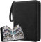 LANFROM Sammelkarten Album, 540 Taschen Sammelalbum für Karten mit 9 Seitlich, Wasserdicht PU Leder Reißverschluss Binder für Sammelkarten, MTG Karten Heft für Spielkarten, Sportkarten etc.