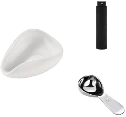 Osmond Juego de 3 tazas medidoras de cerámica para granos de café, cuchara medidora, botella de riego, accesorios para barra de café