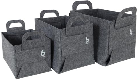 Bo-Camp Urban Outdoor Collection - Korb - Barnsbury - Filz - 3-teilig