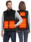 NABIYE Gilet Riscaldato Uomo Donna, Ultra Sottile in Fibra di Carbonio Giubbotto Riscaldato, Gilet in Pile Lavabile per Attività all'aperto in Inverno, Ricaricabile(Batterie non incluse)