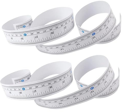 2er Pack, Selbstklebendes Maßband, Klebeskala, links nach rechts und Mitte nach links nach rechts, Klebebandmaßstab für T-Track, Werkbank, Holzbearbeitung